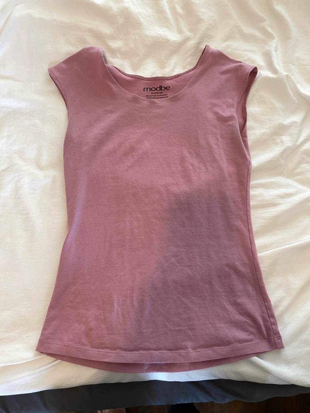 Dusty Rose Cap Sleeve Tank Top